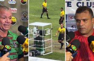 Técnicos avaliam a utilização do VAR na final do Campeonato Piauiense (Foto: Conecta Piauí) Técnicos avaliam a utilização do VAR na final do Campeonato Piauiense (Foto: Conecta Piauí)