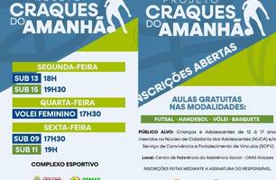Aulas de futsal, handbol, vôlei e basquete são oferecidas em Aroazes (Foto: Reprodução - Redes sociais) Aulas de futsal, handbol, vôlei e basquete são oferecidas em Aroazes (Foto: Reprodução - Redes sociais)