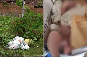 Bebê é encontrado dentro de caixa de sapatos no lixo no Rio Grande do Norte (Foto: Reprodução)