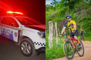 Ciclista morre após passar mal durante pedalada entre Hugo Napoleão e Água Branca (Foto: Reprodução/Valdomiro Gomes/Canal 121)