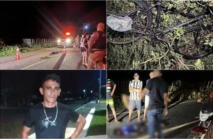 Colisão entre carro e bicicleta deixa homem morto no Piauí; motorista fugiu (Foto: Reprodução)