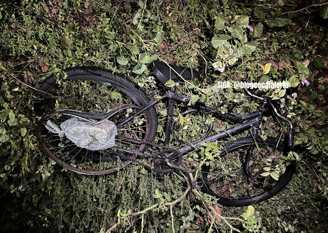 Colisão entre carro e bicicleta deixa homem morto no Piauí; motorista fugiu