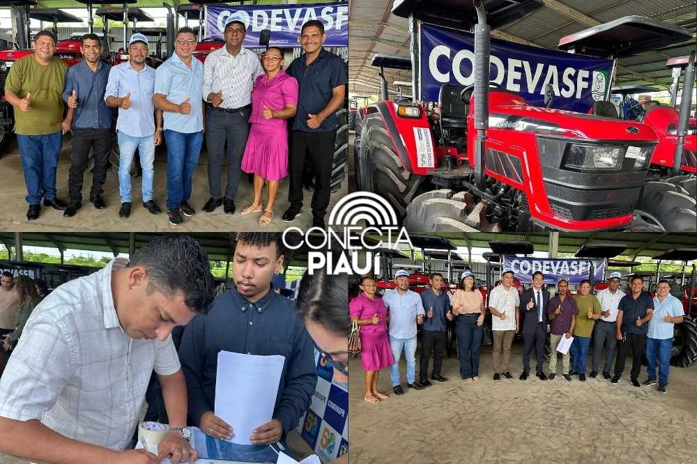Curralinhos recebe novo trator para fortalecer agricultura familiar