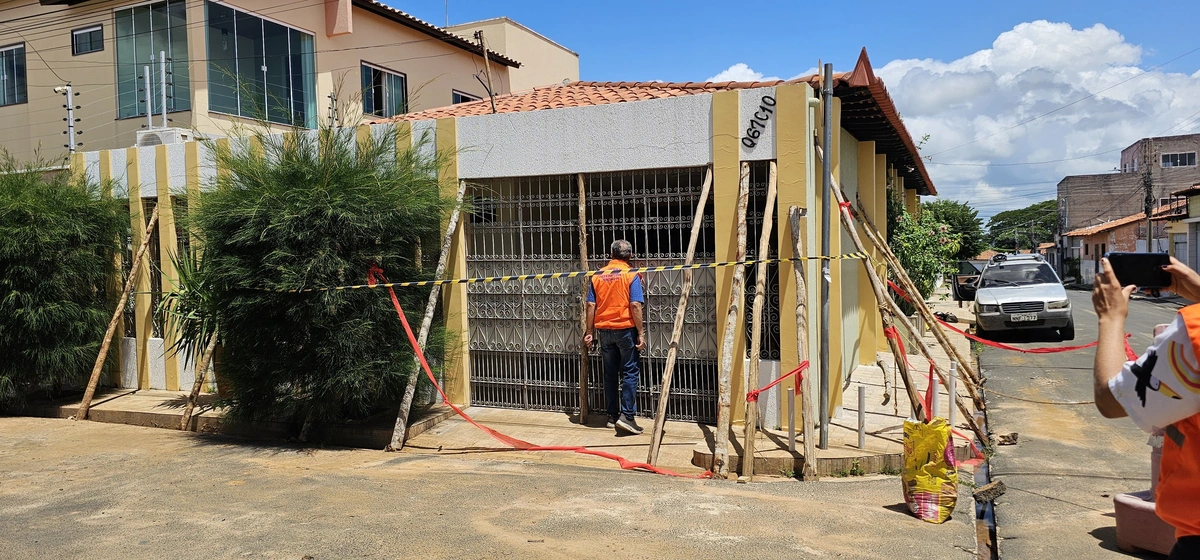 Defesa Civil interdita residência com estrutura comprometida na zona Sul de Teresina