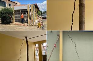 Defesa Civil interdita residência com estrutura comprometida na zona Sul de Teresina (Foto: Reprodução)