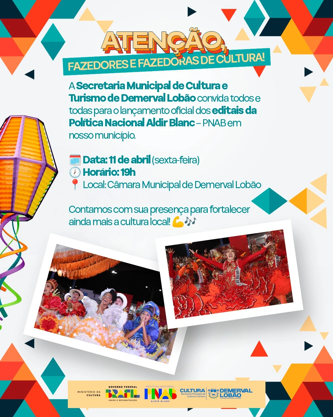 Demerval Lobão lança editais da Política Nacional Aldir Blanc na quinta-feira (11)