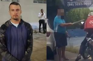 Entregador que foi agredido com facão por taxista se manifesta e denuncia ameaça (Foto: Conecta Piauí/Reprodução) Entregador que foi agredido com facão por taxista se manifesta e denuncia ameaça (Foto: Conecta Piauí/Reprodução)