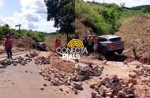 Estudante de Medicina perde controle de carro e invade galeria em Teresina (Foto: Reprodução)