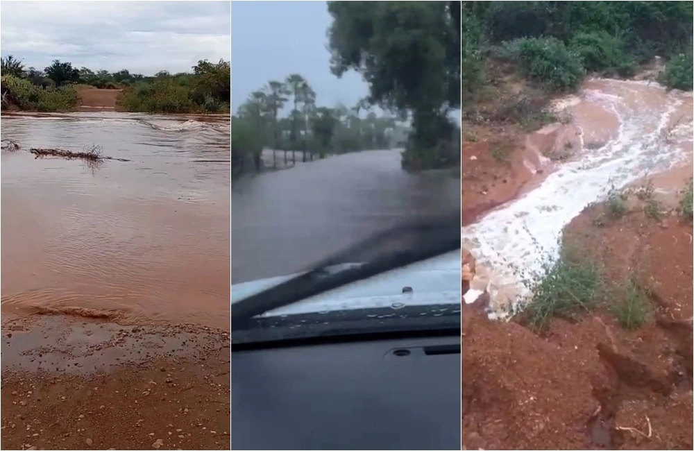 Fortes chuvas causam alagamentos e fecham estradas na região de Picos