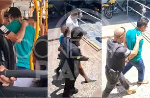 Homem é preso em flagrante após agredir mulher dentro de ônibus em Teresina (Foto: Reprodução) Homem é preso em flagrante após agredir mulher dentro de ônibus em Teresina (Foto: Reprodução)