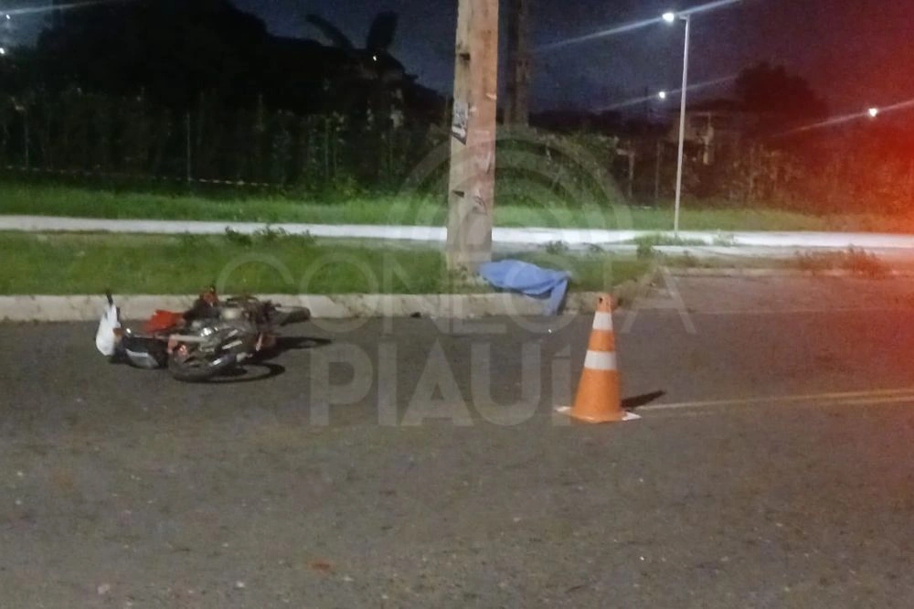 Homem morre em acidente de moto na Avenida das Hortas em Teresina