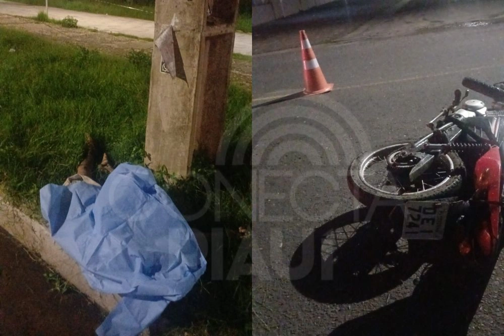 Homem morre em acidente de moto na Avenida das Hortas em Teresina