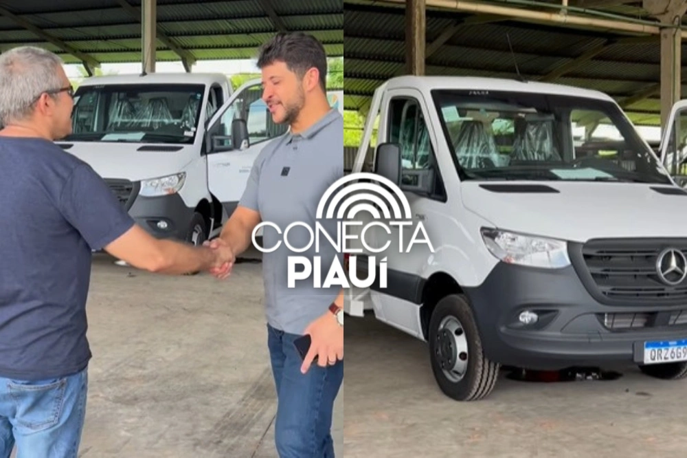 Hugo Napoleão recebe caminhão 0 km com emenda do Senador Marcelo Castro