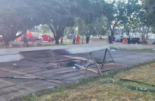 Incêndio atinge prédio do MEC na Esplanada dos Ministérios (Foto: Minervino Júnior/CB)