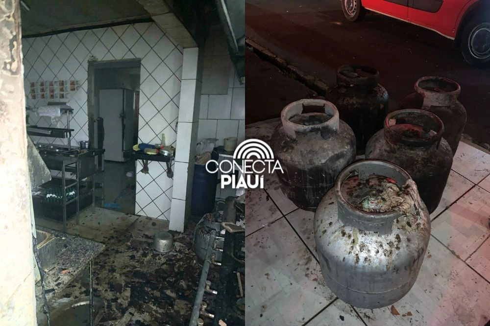 Incêndio de grandes proporções atinge restaurante 'Manda Brasa' em Teresina