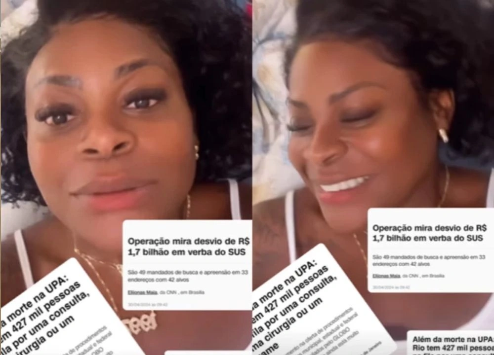 Jojo Todynho volta a debochar do SUS após pronunciamento do Ministério da Saúde