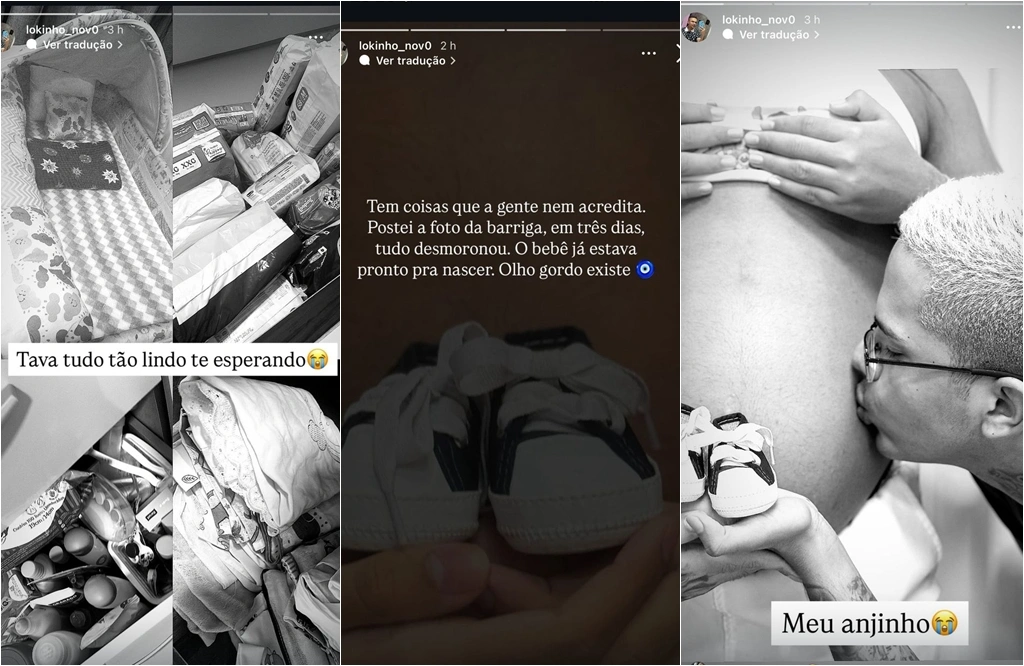 Lokinho e Stanlley Gabyell anunciam perda do filho Pedro Gabryell