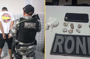 Menor de idade é apreendido com drogas no bairro Aroeiras, em Teresina (Foto: Reprodução) Menor de idade é apreendido com drogas no bairro Aroeiras, em Teresina (Foto: Reprodução)