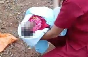 MG: avós são presos por abandonar bebê que teve pé e orelha arrancados por animal (Foto: Reprodução)