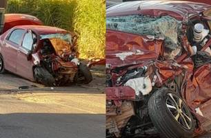 Mulher morre após colisão frontal entre carro e caminhão em Redenção do Gurguéia (Foto: Reprodução) Mulher morre após colisão frontal entre carro e caminhão em Redenção do Gurguéia (Foto: Reprodução)