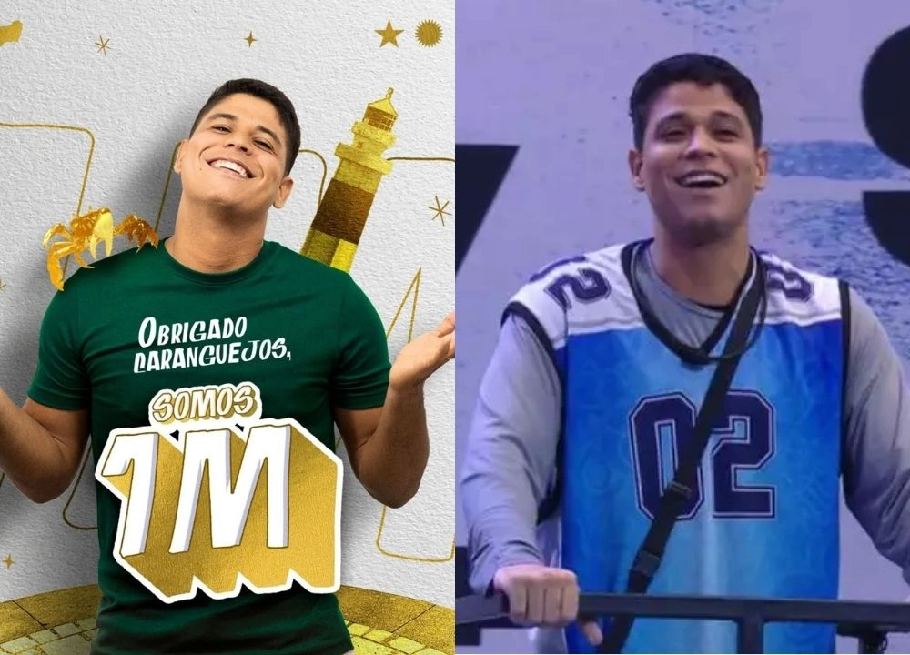 Na final do BBB 25, Guilherme ultrapassa marca de 1 milhão de seguidores