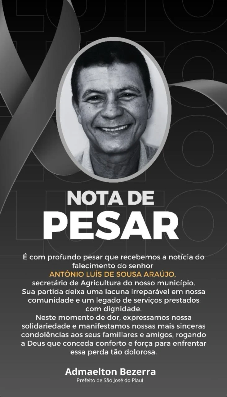 Nota de pesa do prefeito Admaelton Bezerra