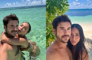 Nus? Nicolas Prattes e Sabrina Sato mostram demais em foto na praia (Foto: Reprodução) Nus? Nicolas Prattes e Sabrina Sato mostram demais em foto na praia (Foto: Reprodução)