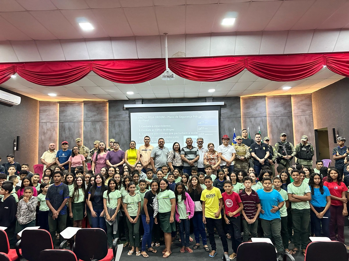 Pacto Pela Ordem é lançado em São João do Arraial com palestras sobre combate às drogas e à violência