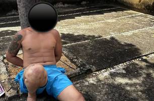 'Palhacim' é preso em Parnaíba após tentativa de fuga monitorada por drone (Foto: Reprodução) 'Palhacim' é preso em Parnaíba após tentativa de fuga monitorada por drone (Foto: Reprodução)