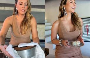 Paolla Oliveira prepara o próprio bolo para comemorar seus 43 anos; confira (Foto: Reprodução) Paolla Oliveira prepara o próprio bolo para comemorar seus 43 anos; confira (Foto: Reprodução)