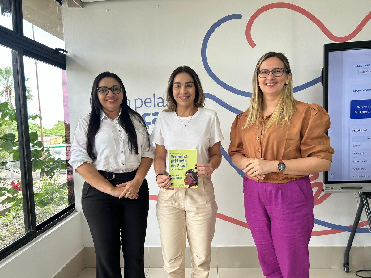 Prefeita de São Gonçalo do Piauí, Coordenadora do PPC, Isabel Fonteles, e Secretária Municipal de Educação, Jayslane.