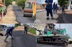Prefeita Maninha Fontenele comemora avanço das pavimentações em Luís Correia (Foto: Reprodução) Prefeita Maninha Fontenele comemora avanço das pavimentações em Luís Correia (Foto: Reprodução)
