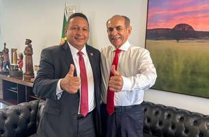 Prefeito Lecio Gustavo se reúne com senador Marcelo Castro em Brasília (Foto: Reprodução) Prefeito Lecio Gustavo se reúne com senador Marcelo Castro em Brasília (Foto: Reprodução)
