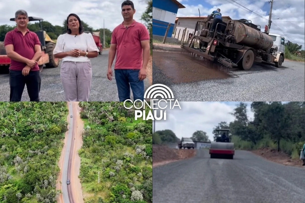 Prefeitura asfalta avenida principal do bairro Anajá em Lagoa do Piauí