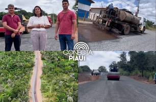 Prefeitura asfalta avenida principal do bairro Anajá em Lagoa do Piauí (Foto: Reprodução) Prefeitura asfalta avenida principal do bairro Anajá em Lagoa do Piauí (Foto: Reprodução)