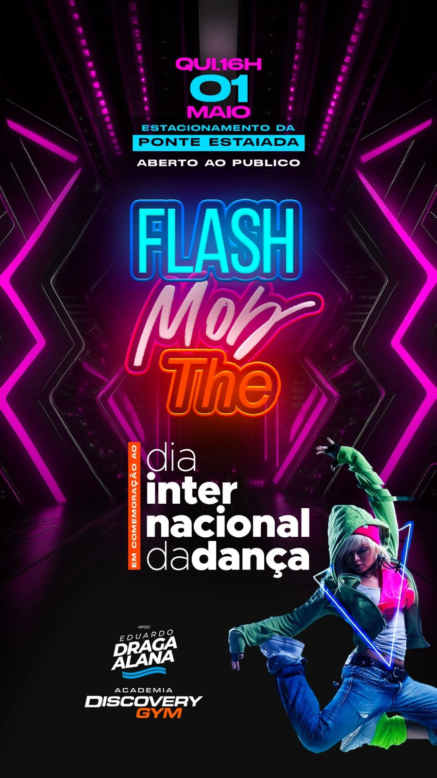 Teresina celebra o Dia da Dança com Flash Mob nesta quinta (1º) na Ponte Estaiada