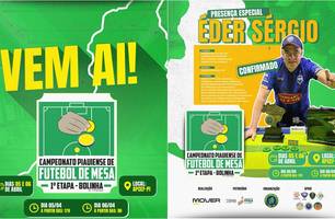 Teresina recebe 1ª etapa do Campeonato Piauiense de Futebol de Mesa (Foto: Reprodução)