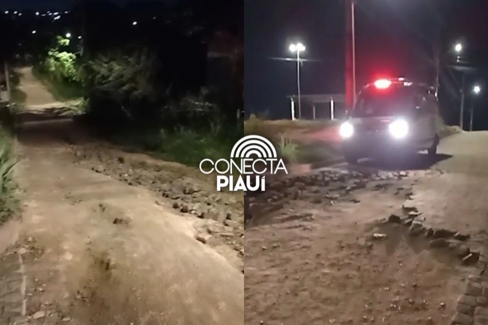 Ambulância não consegue entrar em rua para socorrer adolescente em Teresina
