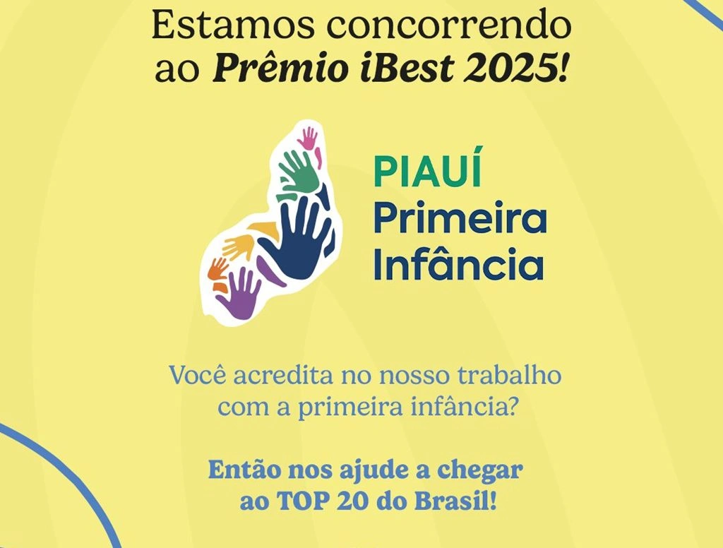 Aplicativo Piauí Primeira Infância concorre ao Prêmio iBest 2025; saiba como votar