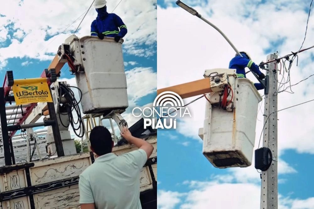 Bairro Chapadinha, no município de Bom Jesus, recebe iluminação em LED