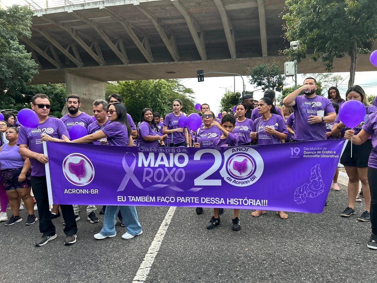 Caminhada do Maio Roxo conscientiza sobre doenças inflamatórias intestinais