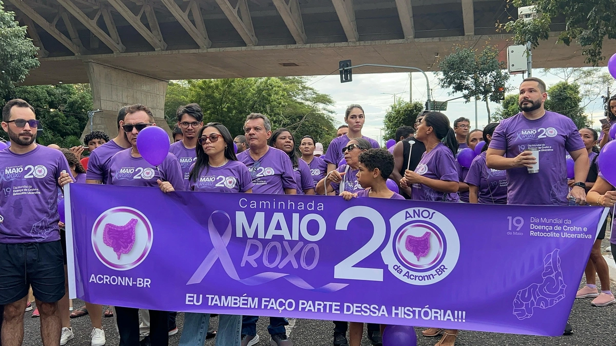 Caminhada do Maio Roxo conscientiza sobre doenças inflamatórias intestinais