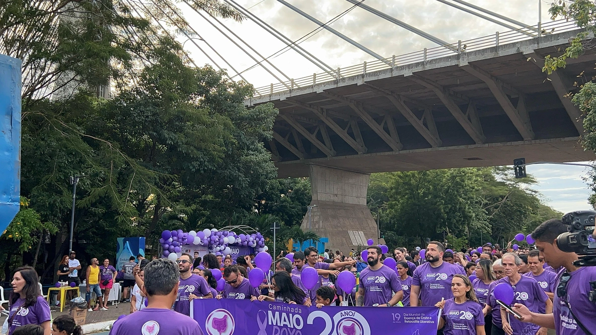 Caminhada do Maio Roxo conscientiza sobre doenças inflamatórias intestinais