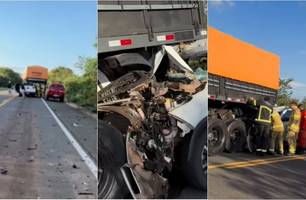 Colisão entre caminhonete e carreta deixa um morto na BR-316 (Foto: Cidades na Net)