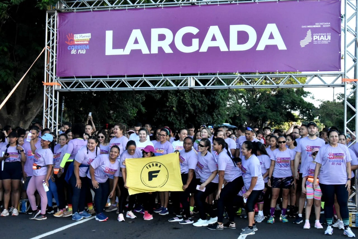 Corrida contra o Feminicídio reúne mais de 5 mil pessoas em Teresina