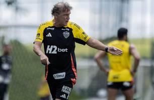 Cuca em treino do Atlético-MG• Foto: Pedro Souza / Atlético (Foto: • Foto: Pedro Souza / Atlético)