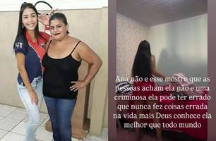 'Ela não é esse monstro que dizem', diz mãe de Ana Azevedo em pronunciamento (Foto: Reprodução/Instagram) 'Ela não é esse monstro que dizem', diz mãe de Ana Azevedo em pronunciamento (Foto: Reprodução/Instagram)