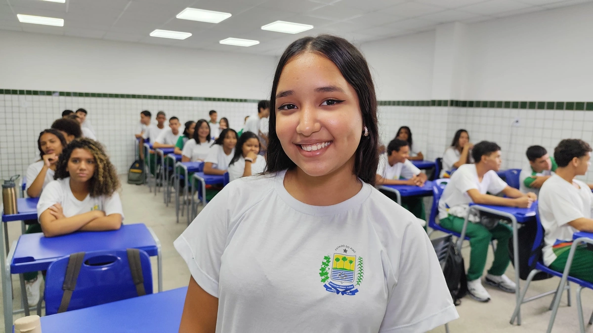 Estudante Ângela Vitória