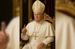 Foto criada por inteligência artifical que mostra Donald Trump vestido de Papa (Fonte: perfil da Casa Branca no X) (Foto: Reprodução) Foto criada por inteligência artifical que mostra Donald Trump vestido de Papa (Fonte: perfil da Casa Branca no X) (Foto: Reprodução)