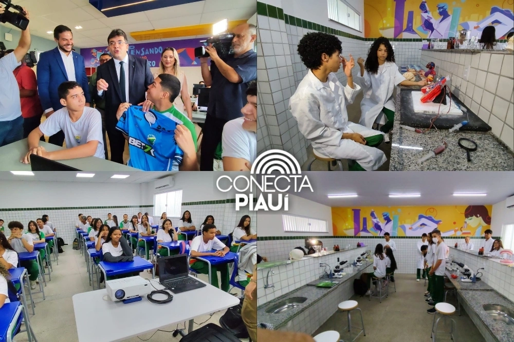 Governador entrega escola reformada e moderna na zona Sudeste de Teresina